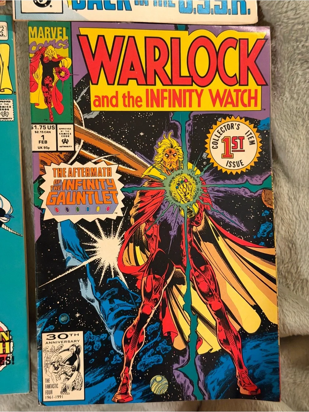 VTG 90s DC The Warlord Comic plus WarLock By Marvel